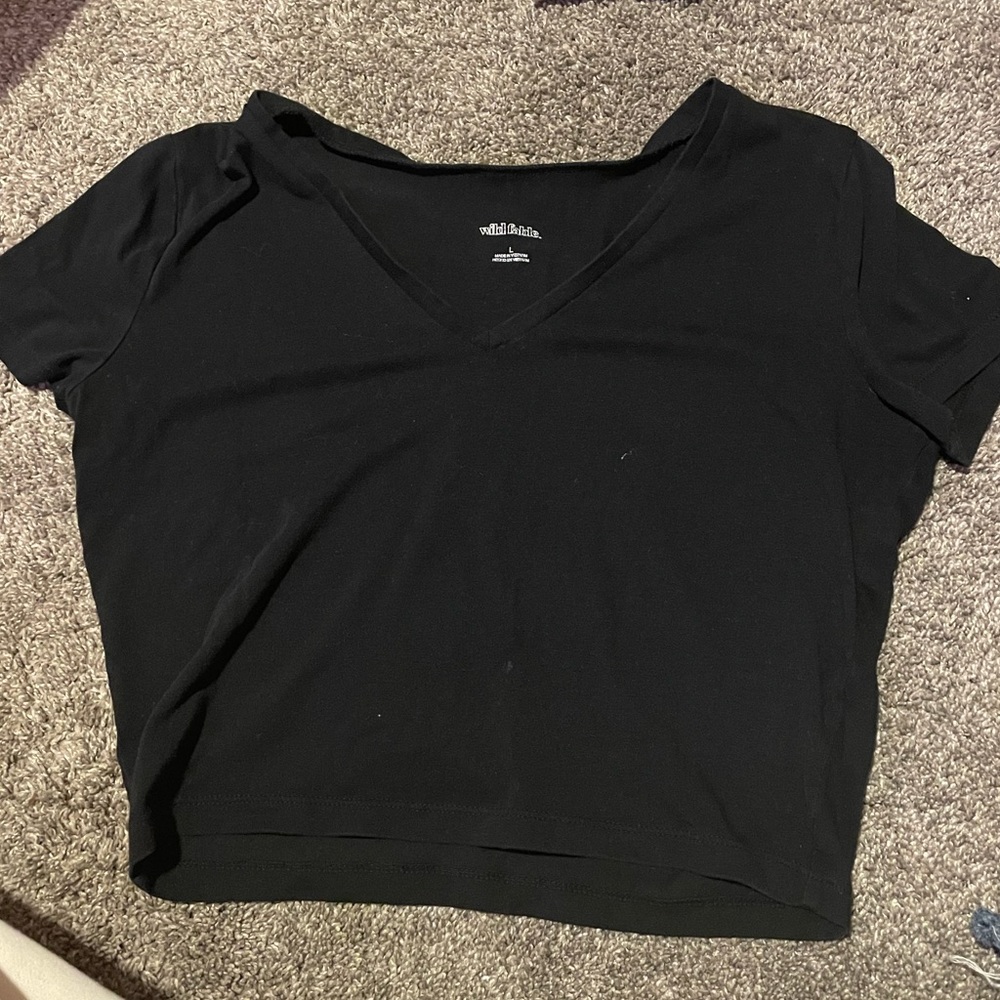 Black crop top